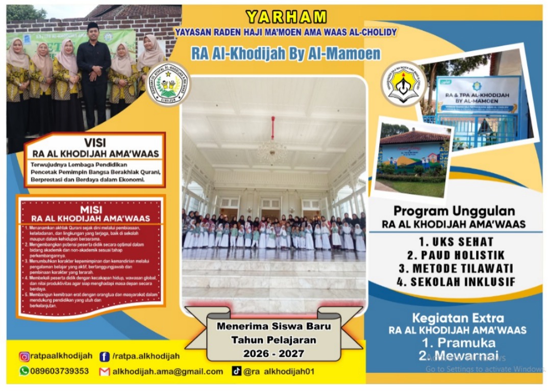 Kegiatan SPMB RA dan TPA Al Khodijah by Al Ma'moen