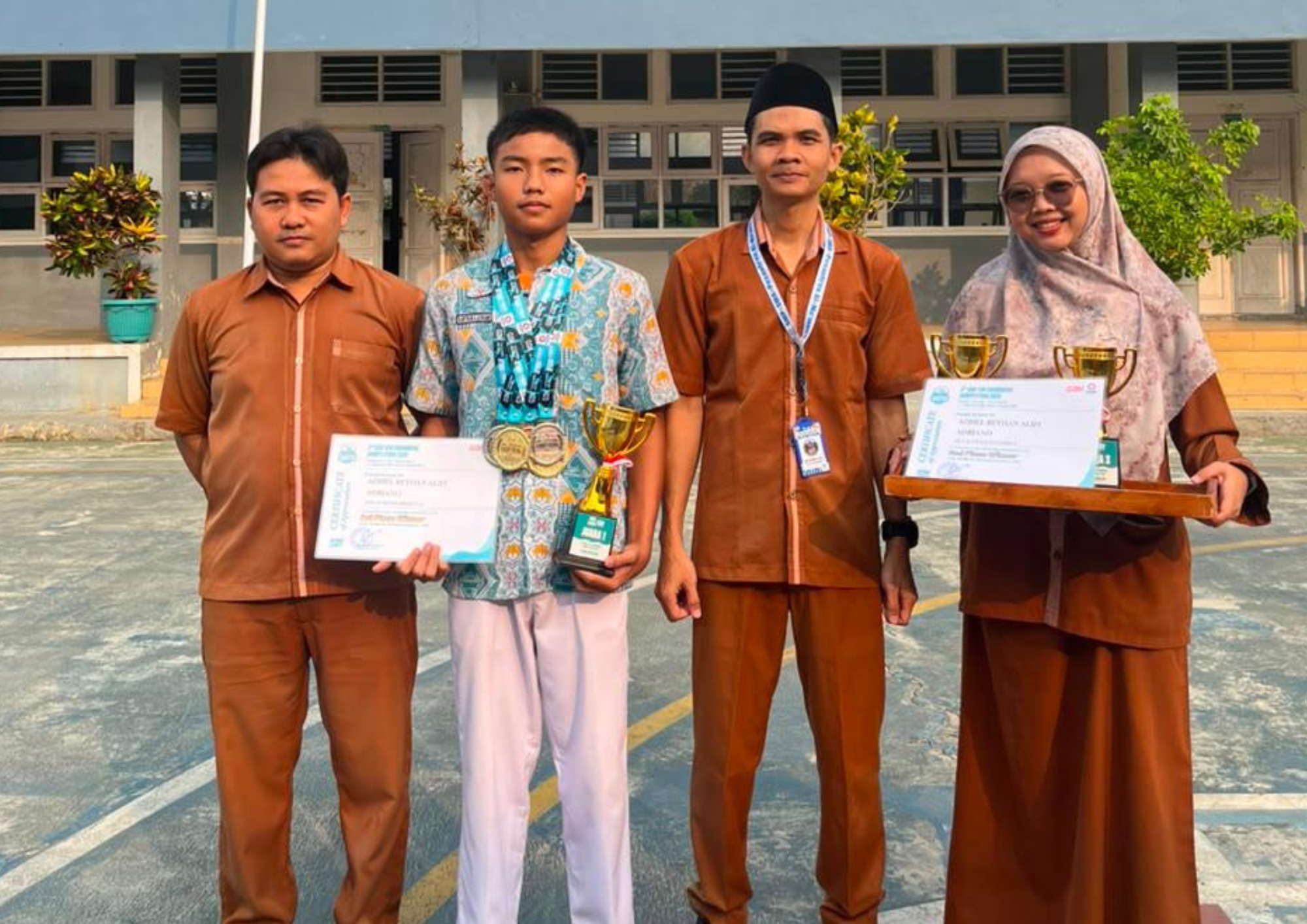 Murid SMP Al-Ma’moen Azriel Reyhan Alifi Adriano Gemilang di 3RDGBK Fun Swimming Competition 2026