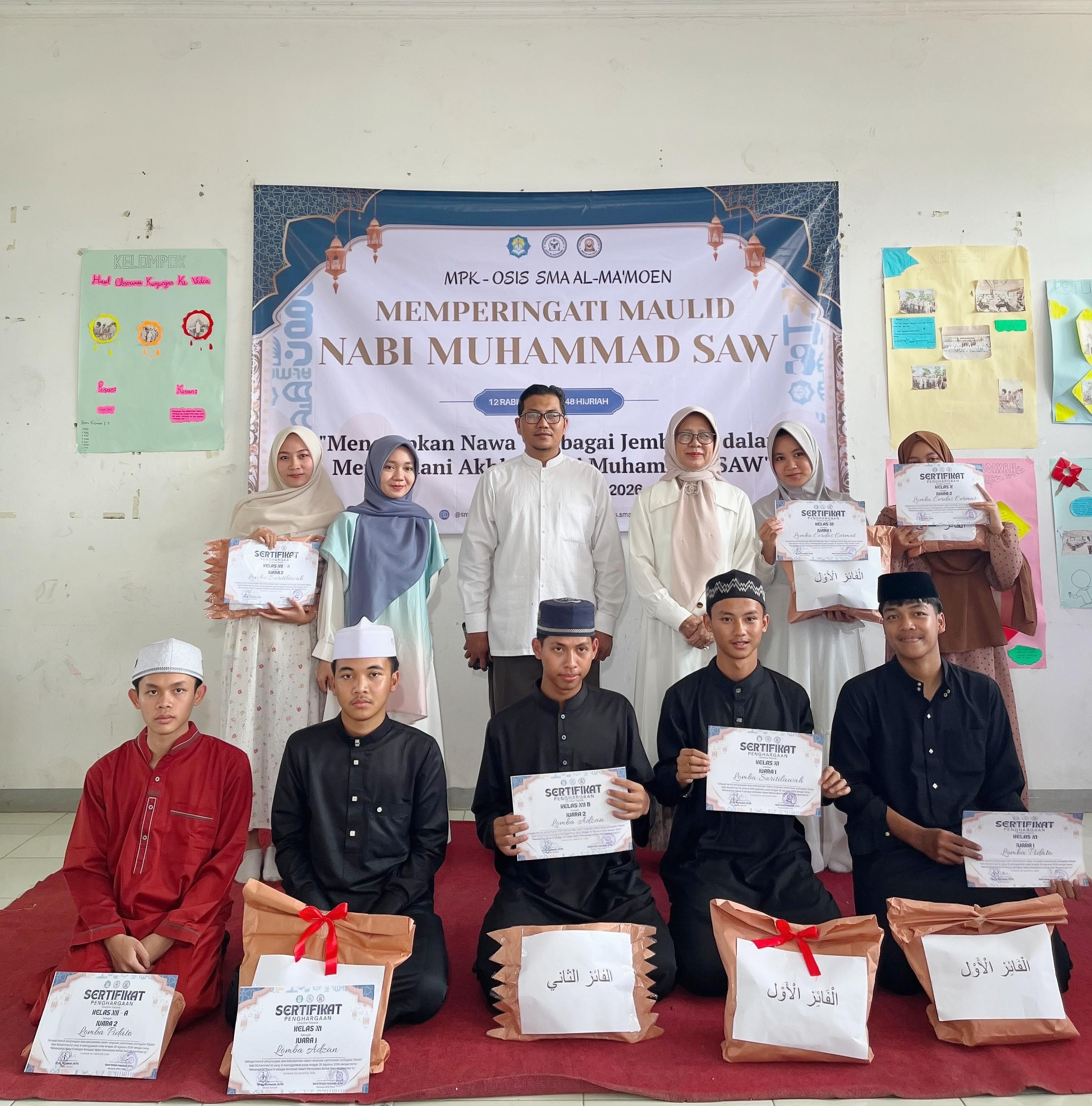 Semarak Maulid Nabi di SMA Al-Ma’moen, Tanamkan Keteladanan Akhlak melalui Nawa 9